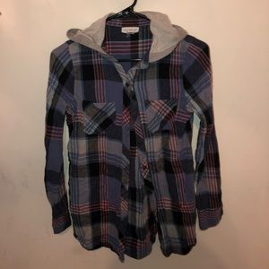 Hooded flannel